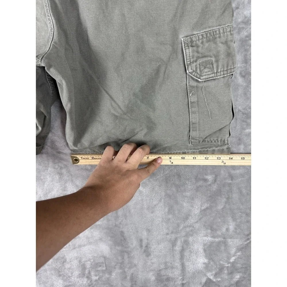 Vintage Carhartt Duck Work Shorts Canvas Green Men's Size 42 Utility Outdoor